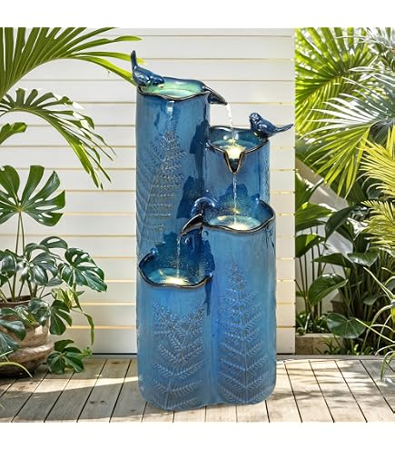Amazon.com: Henri Studio 4033F2RL Zen 3-Bowl Fountain, One Size